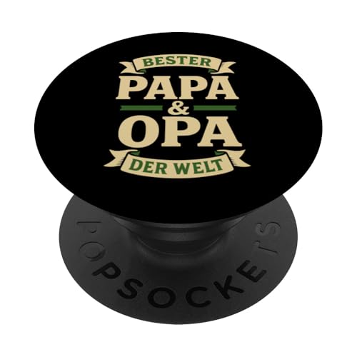 Opa Vatertag Bester Papa und Opa der Welt Spruch Lustig Opa PopSockets Klebender PopGrip Opa Vatertag Bester Papa und Opa der Welt Spruch Lustig Opa PopSockets Klebender PopGrip von Opa TShirt Vatertag Opa Spruch Vatertagsgeschenk