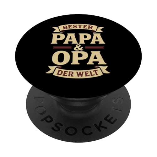 Opa Vatertag Bester Papa und Opa der Welt Spruch Lustig Opa PopSockets Klebender PopGrip Opa Vatertag Bester Papa und Opa der Welt Spruch Lustig Opa PopSockets Klebender PopGrip von Opa TShirt Vatertag Opa Spruch Vatertagsgeschenk