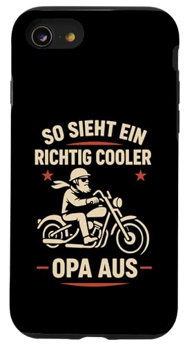 Opa Vatertag Richtig cooler Opa Spruch Witzig Lustig Opa Hülle für iPhone SE (2020) / 7 / 8 von Opa TShirt Vatertag Opa Spruch Vatertagsgeschenk