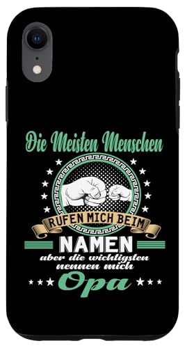 Opa tshirt Vatertag shirt Papa stolzer Grossvater Geschenk Hülle für iPhone XR Opa tshirt Vatertag shirt Papa stolzer Grossvater Geschenk Hülle für iPhone XR von Opa Vatertag Vater Vatertagsgeschenk Geburtstag