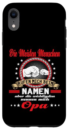 Opa tshirt Vatertag shirt Papa stolzer Grossvater Geschenk Hülle für iPhone XR von Opa Vatertag Vater Vatertagsgeschenk Geburtstag