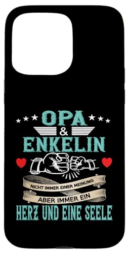 Opa und Enkelin Vatertag Geburtstag Geschenkidee Partnerlook Hülle für iPhone 15 Pro Max von Opa Vatertagsgeschenk Geburtstagsgeschenk Herren