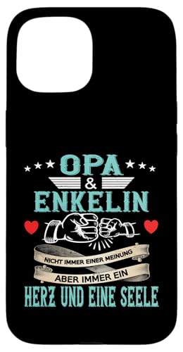 Opa und Enkelin Vatertag Geburtstag Geschenkidee Partnerlook Hülle für iPhone 15 Opa und Enkelin Vatertag Geburtstag Geschenkidee Partnerlook Hülle für iPhone 15 von Opa Vatertagsgeschenk Geburtstagsgeschenk Herren