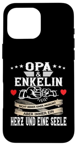 Opa und Enkelin Vatertag Geburtstag Geschenkidee Partnerlook Hülle für iPhone 16 Pro Max Opa und Enkelin Vatertag Geburtstag Geschenkidee Partnerlook Hülle für iPhone 16 Pro Max von Opa Vatertagsgeschenk Geburtstagsgeschenk Herren