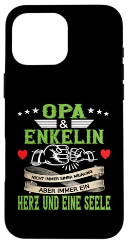 Opa und Enkelin Vatertag Geburtstag Geschenkidee Partnerlook Hülle für iPhone 16 Pro Max Opa und Enkelin Vatertag Geburtstag Geschenkidee Partnerlook Hülle für iPhone 16 Pro Max von Opa Vatertagsgeschenk Geburtstagsgeschenk Herren