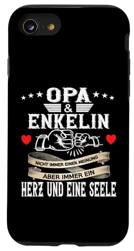 Opa und Enkelin Vatertag Geburtstag Geschenkidee Partnerlook Hülle für iPhone SE (2020) / 7 / 8 von Opa Vatertagsgeschenk Geburtstagsgeschenk Herren
