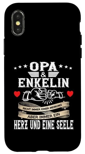 Opa und Enkelin Vatertag Geburtstag Geschenkidee Partnerlook Hülle für iPhone X/XS Opa und Enkelin Vatertag Geburtstag Geschenkidee Partnerlook Hülle für iPhone X/XS von Opa Vatertagsgeschenk Geburtstagsgeschenk Herren