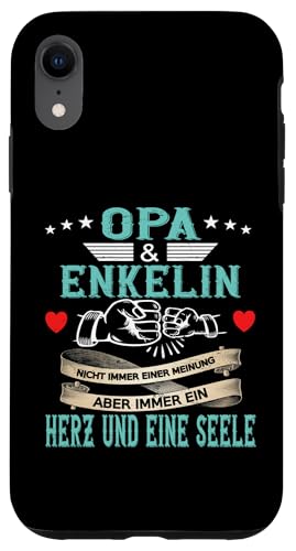 Opa und Enkelin Vatertag Geburtstag Geschenkidee Partnerlook Hülle für iPhone XR von Opa Vatertagsgeschenk Geburtstagsgeschenk Herren