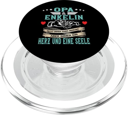 Opa und Enkelin Vatertag Geburtstag Geschenkidee Partnerlook PopSockets PopGrip für MagSafe Opa und Enkelin Vatertag Geburtstag Geschenkidee Partnerlook PopSockets PopGrip für MagSafe von Opa Vatertagsgeschenk Geburtstagsgeschenk Herren