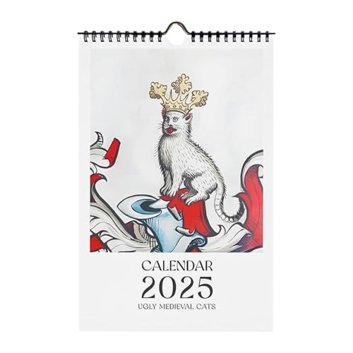 Mittelalterlicher Katzenkalender 2025, Weird Medieval Cats Calendar 2025, Katzen Hängekalender, Seltsamer Mittelalterlicher Katzenkalender, Ugly Medieval Cat Calendar 2025 For Katzenliebhaber Mittelalterlicher Katzenkalender 2025, Weird Medieval Cats Calendar 2025, Katzen Hängekalender, Seltsamer Mittelalterlicher Katzenkalender, Ugly Medieval Cat Calendar 2025 For Katzenliebhaber von Opdestn
