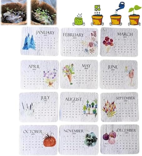 Pflanzbarer Saatkalender 2025, Recyceltem Saatpapier Tischkalender 2025, Umweltfreundlicher Tischkalender Aus Recyceltem Saatpapier, Pflanzenkalender 2025, Eco-Friendly Plantable Seed Calendar Pflanzbarer Saatkalender 2025, Recyceltem Saatpapier Tischkalender 2025, Umweltfreundlicher Tischkalender Aus Recyceltem Saatpapier, Pflanzenkalender 2025, Eco-Friendly Plantable Seed Calendar von Opdestn