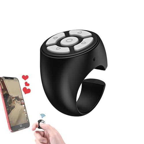 Scrolling Ring für Tik-Tok, Fernbedienung Page Turner, Tragbarer Fingertip Pager, Lazy Fingertip Kabellose Bluetooths Fernbedienung, Turn Ringe Seitenwender Bildschirmklicker, für Telefone und Tablets Scrolling Ring für Tik-Tok, Fernbedienung Page Turner, Tragbarer Fingertip Pager, Lazy Fingertip Kabellose Bluetooths Fernbedienung, Turn Ringe Seitenwender Bildschirmklicker, für Telefone und Tablets von Opdestn