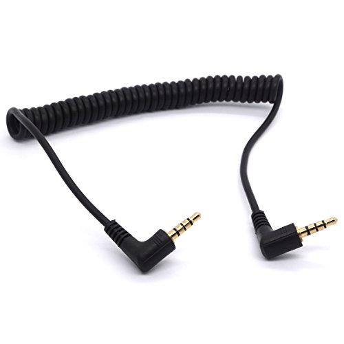AUX KABEL 3,5 mm Audio-Kabel Stecker gedrillter 4-polige AUX Stereo Verlängerungskabel für Kopfhörer iPad, iPhone, iPod, MP3, MP4, Tablets, Auto, Echo dot- Übertragungskabel M/ von OpenII