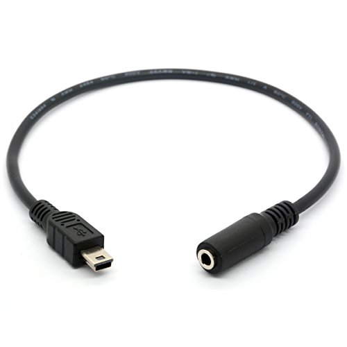Mini-USB-Stecker auf 3,5 mm Buchse, Kabel-Adapter für aktive Clip-Mikrofone für Kamera GoPro HERO3, HERO3+ & HERO4 von OpenII