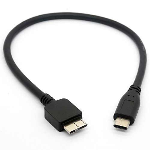 OpenII, USB-C-auf-Micro-USB-Kabel, USB 3.1 Typ C auf Micro B (Micro USB) für WD my PassPort HDD Festplatte, 30cm von OpenII