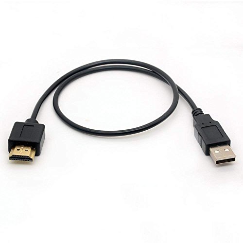 OpenII USB-auf-HDMI-Kabel, USB 2.0, A-Stecker auf HDMI-Stecker, Verlängerungskabel, Konverterkabel, 50 cm von OpenII