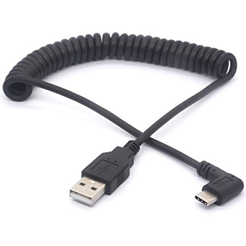 OpenII Winkel-Typ-C Kabel – 90 Grad, USB-C-Verlängerungskabel für Handys, Tablets, Samsung Galaxy S8, MacBook, LG V20, HTC-Geräte mit Typ-C Anschluss von OpenII