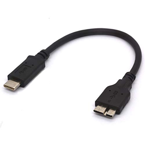 USB C auf Micro B Kabel – Typ C 3.0 zu Micro B Kabel für Apple MacBook (Pro), Toshiba Seagate, WD West Digital Externe Festplatte, HDD, Kamera, Galaxy S8/S9 von OpenII