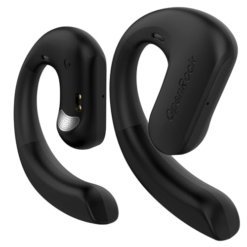 OpenRock S Open-Ear Air Conduction Kopfhörer mit bügel, Bluetooth 5.3 kabellose Ohrhörer, 60 Stunden Spielzeit, tiefer Bass, IPX5 wasserdicht, integriertes ENC-Mikrofon, Sport-Kopfhörer zum Laufen von OpenRock