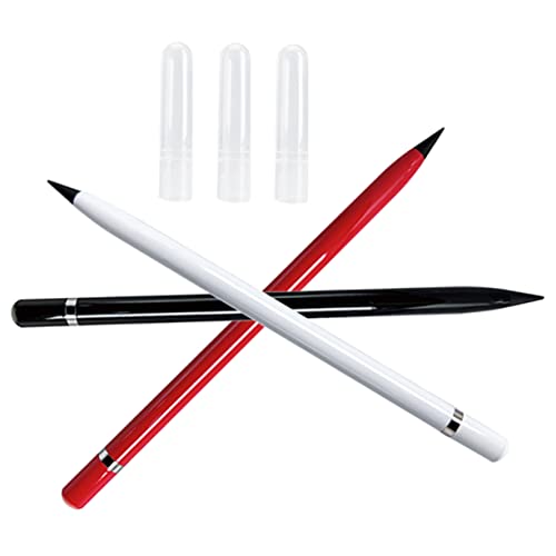 Operitacx 1 Satz Bleistift Schulbleistifte Zeichnung Schreiblern Bleistift Everlasting Pencil Druckbleistift Ewige Bleistifte Mit Radiergummi Holzbleistift Ohne Tinte Metall 3 Stück von Operitacx