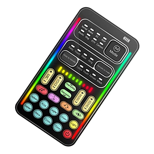 Operitacx 1 Satz Mini-soundkarte Klein Lustiger Stimmwechsler Tragbar Gerät Voice-Changer-mikrofon Stimmwechsler Für Erwachsene Multifunktionswerkzeug Sprachwechsler Für Telefon Plastik von Operitacx