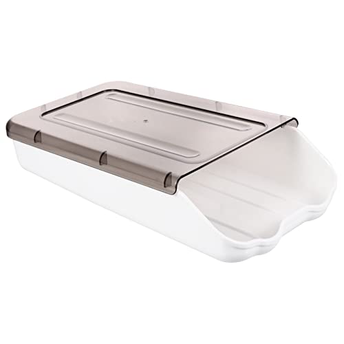 Operitacx 1 Stück Eierkarton Etiketten Inhaber Einzel Träger Für Jumbo Lagerung Tablett Halter Klein Kühlschrank-eier-organizer Schublade Aufbewahrungsbehälter Eierknacker Plastik Grey von Operitacx