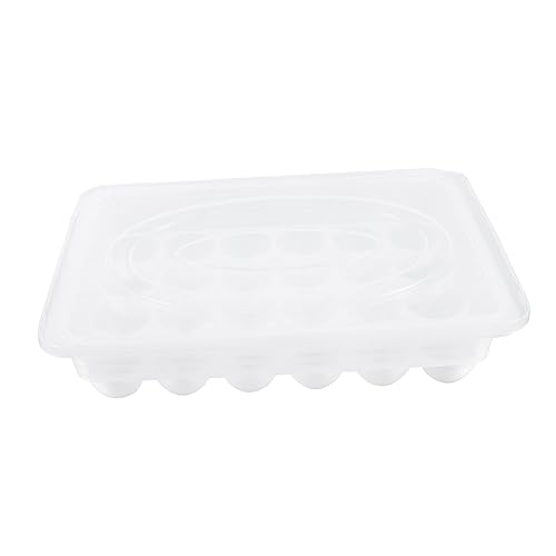 Operitacx 1 Stück Schachtel 24 Eierschalen eier behälter für kühlschrank egg tray eierschachtel Eierträger Eierständer Eierhalter Arbeitsplatte Eierkarton Masse Fach Eierablage Eierfach pp von Operitacx