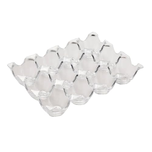 Operitacx 1 Stück Schachtel Eierschale Aus Acryl Ei Fall Eierkartons Tablett Klare Organizer-behälter Aufbewahrungsbehälter Für Kühlschrank Aufbewahrungsbehälter Für Eier Veranstalter Groß von Operitacx