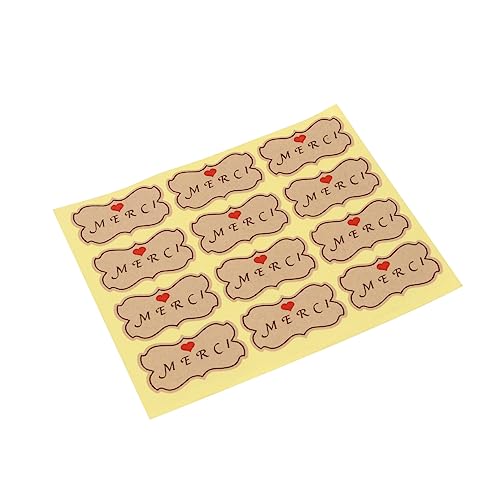 Operitacx Etiketten 10 Blatt Etikettenaufkleber Aus Karton Siegelaufkleber Kraftpapier 2 3 X 1 3 Zoll Operitacx Etiketten 10 Blatt Etikettenaufkleber Aus Karton Siegelaufkleber Kraftpapier 2 3 X 1 3 Zoll von Operitacx