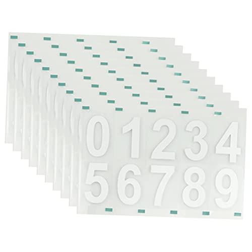 Operitacx 10 Sets Reflektierende Hausnummern Nach Adresse Briefkasten Zum Aufkleben Im Freien Für Große Vinyl Hausnummernaufkleber Reflektierende Nummernaufkleber Weißes Papier Operitacx 10 Sets Reflektierende Hausnummern Nach Adresse Briefkasten Zum Aufkleben Im Freien Für Große Vinyl Hausnummernaufkleber Reflektierende Nummernaufkleber Weißes Papier von Operitacx