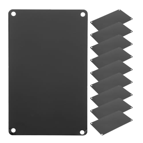 Operitacx 10 Stück Aluminium-Namensschilder Zum Selbermachen Gravur Leere Schilder Multifunktions-Metallschild-Rohlinge (10 X 5 X 0 05 Cm) von Operitacx