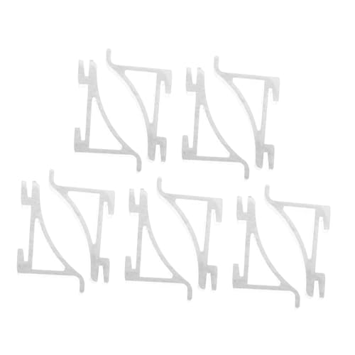 Operitacx 10 Stück Kühlschrank-regalclip Kühlschrank-clip-haken Gefrierregal-clip Haken Für Gefrierfachregale Aus Metall Halterungsclips Für Gefrierregale Aluminiumlegierung Silver von Operitacx
