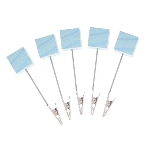 Operitacx 10 Stück Visitenkartenhalter Memo Clips Kartenhalter Memo Ständer Notizhalter Fotohalter Tisch Nachrichtenclip Notizklammern Foto Displayklammern Fotoclip Blau Holz von Operitacx