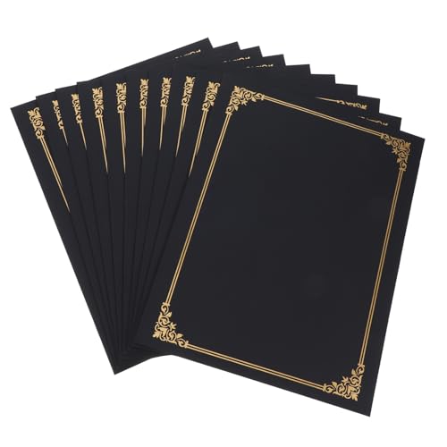 Operitacx 10 Stück Zertifikatshülle Diplomurkunde Abdeckung Deckungszertifikat Diplom-Cover Zertifikatsinhaber Diplom Hülle für den Zertifikatsinhaber Diplomumschläge Papier Schwarz Operitacx 10 Stück Zertifikatshülle Diplomurkunde Abdeckung Deckungszertifikat Diplom-Cover Zertifikatsinhaber Diplom Hülle für den Zertifikatsinhaber Diplomumschläge Papier Schwarz von Operitacx