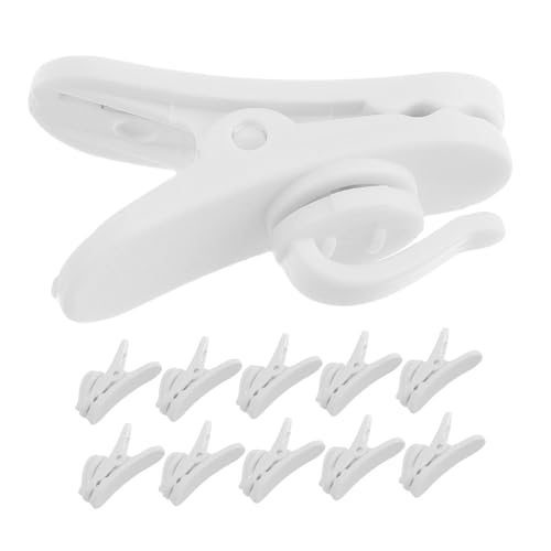 Operitacx 100 Stück Kopfhörerkabel Clips Headset Kragenclip Ohrhörer Kragenclip Telefon Kopfhörer Aufhänger Telefonclip Anti Interferenz Kabelclip Draht Befestigungsclip Weißer von Operitacx