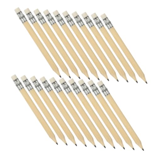 Operitacx 100 Stück Vorgespitzte Golfbleistifte: 10 Cm (3,93 Zoll) Bleistifte Mit Holzgehäuse Und Radiergummi – Vorgespitzter Log-bleistift Für Das Klassenzimmer, Die Schule, Das Büro, Zum von Operitacx