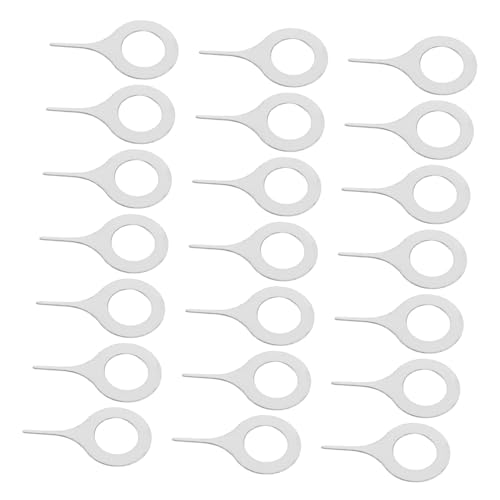 Operitacx 100 -pcs -SIM -kartenentfernungstool Edelstahl -SIM -ejektor -pin Für Mobiltelefone Einfach Zu Tragen Und Zu Verwenden SIM -kartenentfernungsnadeln von Operitacx