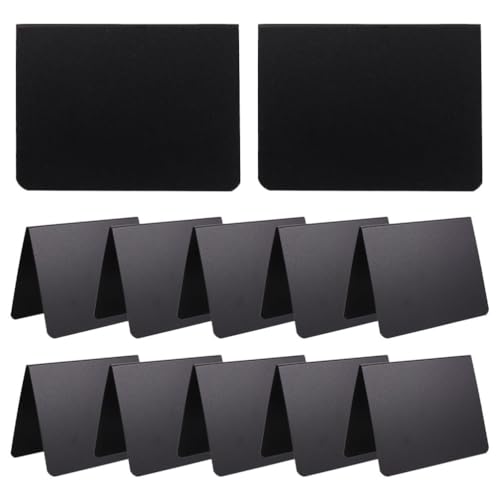 Operitacx 12 Stück 4X3 Kleine Kreidetafel-Schilder - Wiederverwendbare Lebensmitteletiketten Für Hochzeitsparty-Buffet-Tischschild von Operitacx