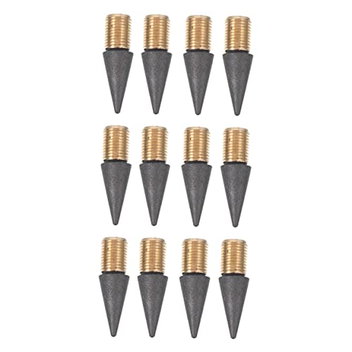 Operitacx 12 Stück Ersatzstiftspitze Bleistift Ersatz Tipps Austauschbar Zeichnung Graphit für pencil spitzen bleistifthalter Schulbriefpapier auswechselbare Bleistiftspitzen Legierung Black von Operitacx