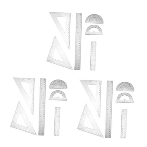 Operitacx 18 Stck. Lineal Mit Gerader Kante Werkzeug Winkelmesser Für Die Schule Dreieck Lineal Klarer Winkelmesser Trilateraler Herrscher Schulherren Transparent P.s Operitacx 18 Stck. Lineal Mit Gerader Kante Werkzeug Winkelmesser Für Die Schule Dreieck Lineal Klarer Winkelmesser Trilateraler Herrscher Schulherren Transparent P.s von Operitacx