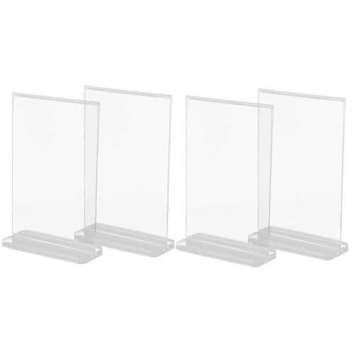 Operitacx 2 Sätze Papierständer Preisaufsteller Büroradio Klarer Bildständer Plattenständer Tischdeckenklammern Digitaler Bilderrahmen Schilderhalter Aus Acryl Acrylrahmen Weiß 2 Stück * 2 Operitacx 2 Sätze Papierständer Preisaufsteller Büroradio Klarer Bildständer Plattenständer Tischdeckenklammern Digitaler Bilderrahmen Schilderhalter Aus Acryl Acrylrahmen Weiß 2 Stück * 2 von Operitacx