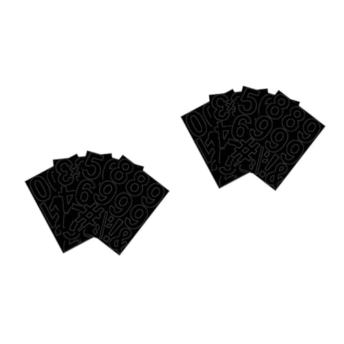 Operitacx 2 Sätze digitale Aufkleber Zahlen Etikett Briefkasten Vinyl Wasserdicht adressenaufkleber adressaufkleber kennzeichen Aufkleber mit Adressnummern Mailbox-Schild-Aufkleber PVC Black von Operitacx