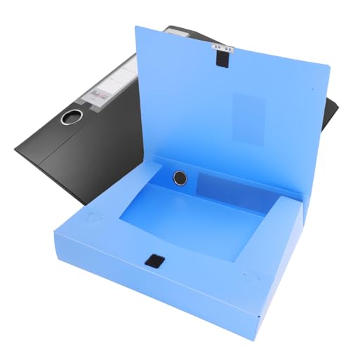Operitacx 2 Stück Dateibox-Ordner storage boxes aufbwahrungs-box gestängetasche schnellhefter box folders Speicherorganisator Organizer-Behälter Desktop-Datei-Fall praktischer Aktenkoffer pp von Operitacx