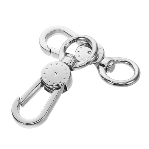 Operitacx 2 Stück Handy Lanyard Schnalle Anhängerschnalle Schlüsselclips für Schlüsselanhänger Schlüsselanhänger-Kit kleine drehbare Karabinerhaken Metall Silver Operitacx 2 Stück Handy Lanyard Schnalle Anhängerschnalle Schlüsselclips für Schlüsselanhänger Schlüsselanhänger-Kit kleine drehbare Karabinerhaken Metall Silver von Operitacx
