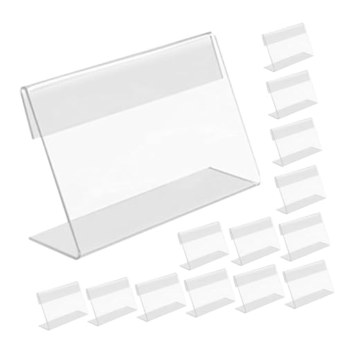 Operitacx 20 Stück Preisschild Aus Acryl Display-etikettenständer Für Den Einzelhandel Menü Display Rack Kleines Acrylschild Displayhalter Für Warenschilder Etikettenhalter Transparent Operitacx 20 Stück Preisschild Aus Acryl Display-etikettenständer Für Den Einzelhandel Menü Display Rack Kleines Acrylschild Displayhalter Für Warenschilder Etikettenhalter Transparent von Operitacx
