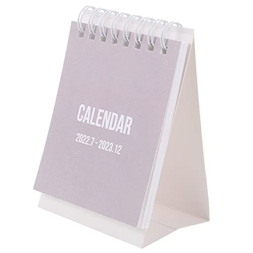 Operitacx 2023 Mini-Tischkalender büromaterial tischkalender basteln Stilvoller Kalender dekoring Tischkalender 2023 schöner Minikalender kalender Schreibtischkalender Papier Grey von Operitacx