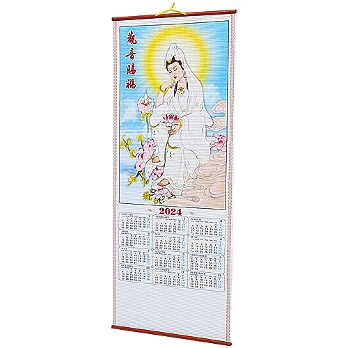 Operitacx 2024 Wandkalender Neujahrskalender Kalender Im Chinesischen Stil 2024 Drachenjahr Wandkalender von Operitacx