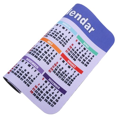 Operitacx 2025 Kalender Mauspad Büro-mauspad Tastaturmatte Tragbares Mauspad Schreibtischkalender Lustige Mauspads Schreibtisch -pad -Kalender Mauskissen Für Schreibtisch Blue Gummi von Operitacx