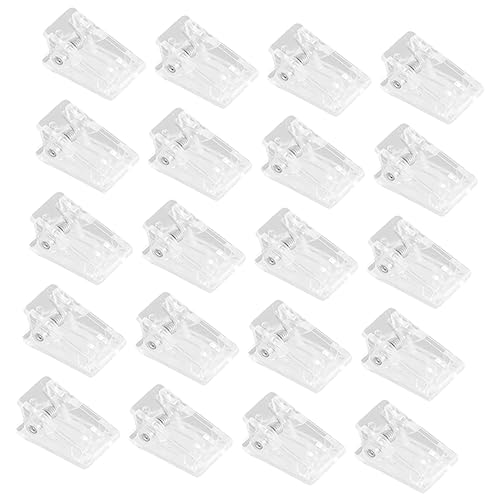 Operitacx 20St Transparenter Foto halter süße Büroklammern Mini-Bastelklammern Verschluss Clips Klemmen Papier bürodekoration bildregal fotoregal kleine Plastikklammern kleine Federklammern von Operitacx