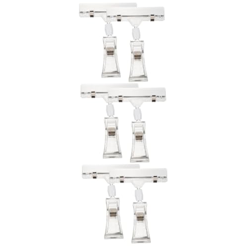 Operitacx 3 Sätze Rotierender Preisordner The Namensetiketten Paper Clip Verkaufsschilder Preisschild-clip Doppelt Einseitig Warenanzeige Doppelkopfclip Plastik Transparent 2 Stück * 3 Operitacx 3 Sätze Rotierender Preisordner The Namensetiketten Paper Clip Verkaufsschilder Preisschild-clip Doppelt Einseitig Warenanzeige Doppelkopfclip Plastik Transparent 2 Stück * 3 von Operitacx
